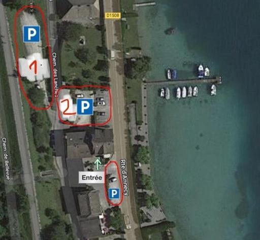 Rare 2 Bedroom With Private Beach On Lake Annecy ดูซาร์ ภายนอก รูปภาพ